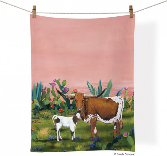 Полотенце кухонное «Бычки»