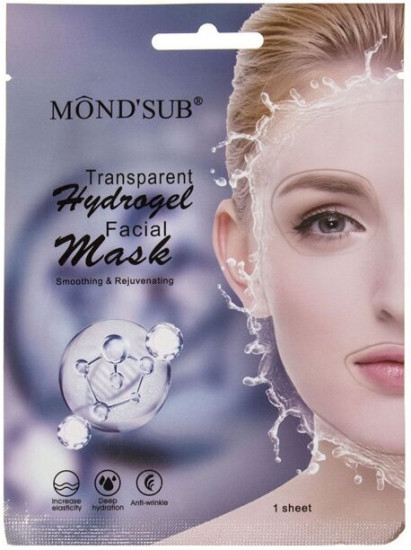 Маска для лица гидрогелевая прозрачная «Transparent Hydrogel Facial Mask»