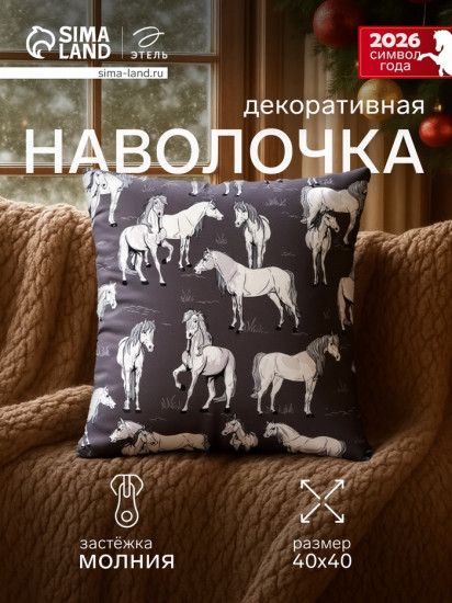 Наволочка декоративная «Black&White»