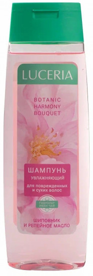 Шампунь для поврежденных и сухих волос увлажняющий Harmony Bouquet «Шиповник и репейное масло»