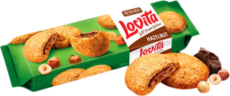 Сдобное печенье «Lovita Soft Cream Cookies hazelnut»