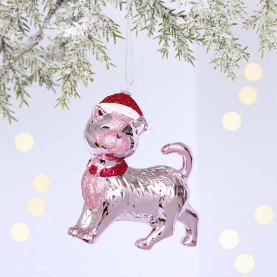 Игрушка елочная «Кошка в колпачке»