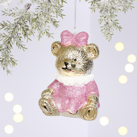 Игрушка елочная «Милая медведица»