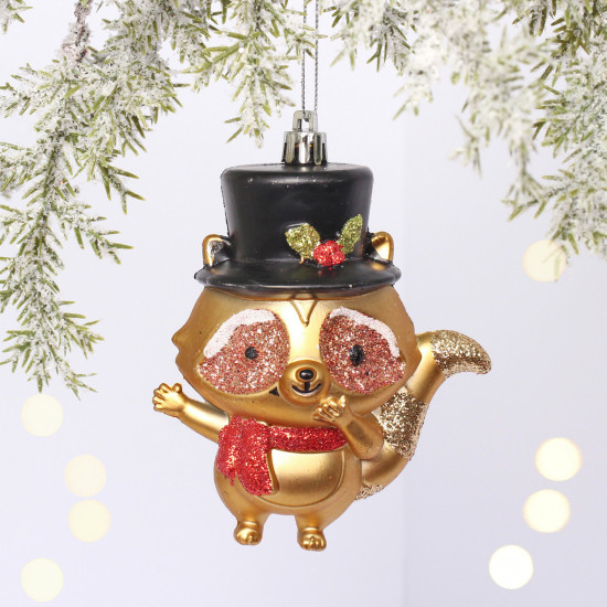 Игрушка елочная «Умный енотик»