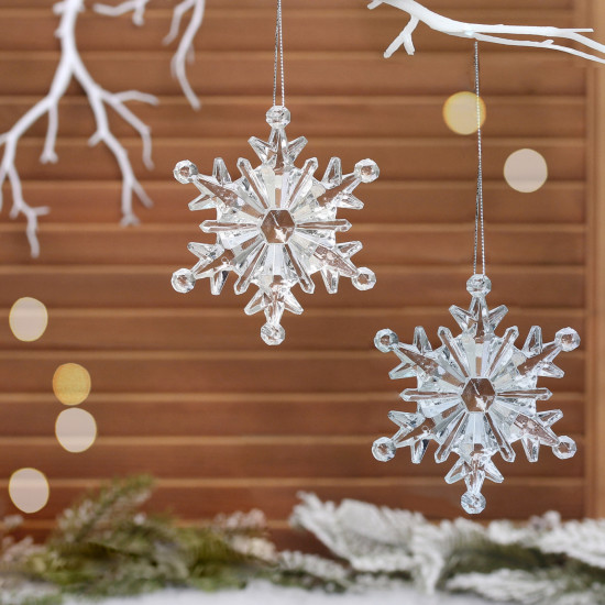 Набор подвесок «Хрустальная снежинка»