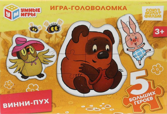 Игра-головоломка с фигурными деталями «Винни-Пух»