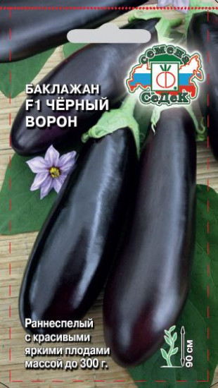 Семена баклажана «Черный ворон»