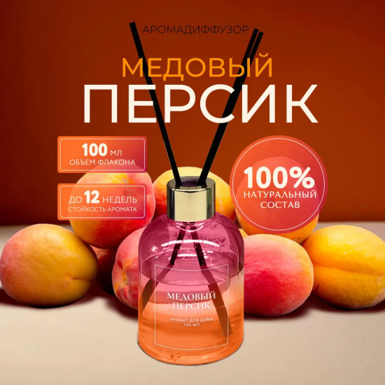 Диффузор ароматический с фибровыми палочками «Дикая орхидея»