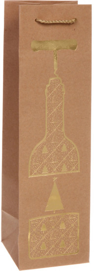 Пакет под бутылку «Зимний стиль»