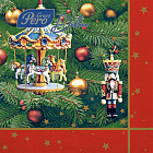 Набор салфеток бумажных «Новогодняя карусель»