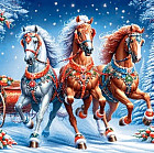 Набор салфеток бумажных «Зимняя тройка»