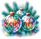 Набор салфеток бумажных «Хрустальные шары»