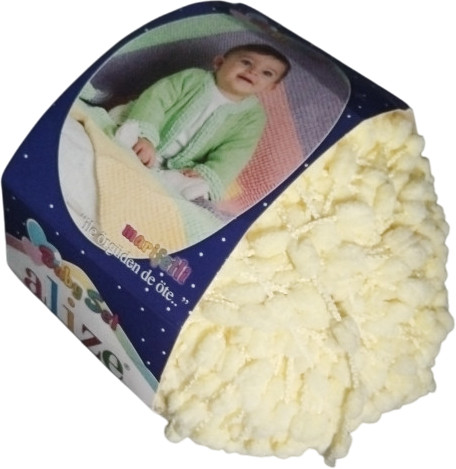 Помпонная пряжа «Marifetli», цвет 643 Желтый