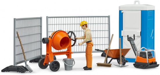 Набор игровой «Стройка с фигуркой строителя»