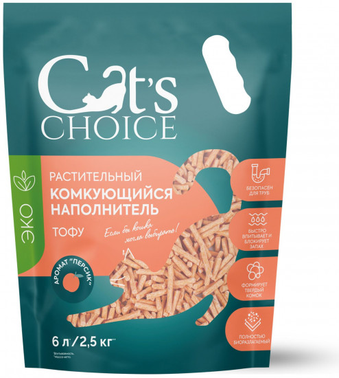 Наполнитель комкующийся с ароматом «Персик»