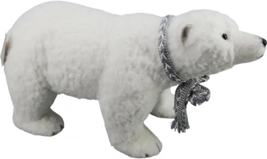 Фигурка декоративная «Медведь в сером шарфе»