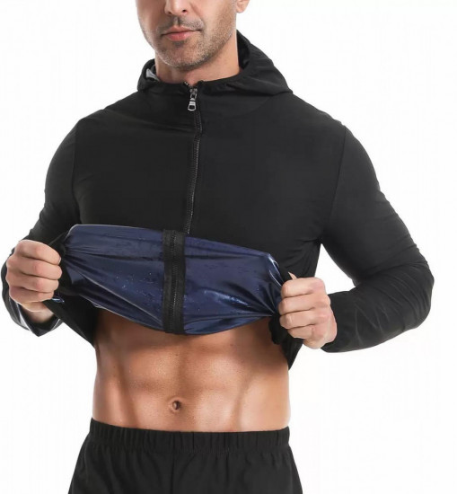 Мужская термокофта с капюшоном и молнией «Neoprene Sauna Fit»