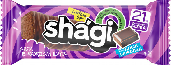 Батончик протеиновый со вкусом шоколада «Shagi Protein bar»
