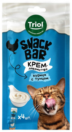 Лакомство для кошек «Крем из курицы с тунцом»