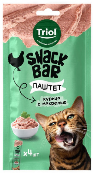 Лакомство для кошек «Паштет из курицы с макрелью»