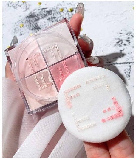 Пудра для лица, оттенок 03 Розовый