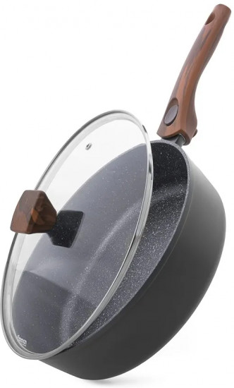 Сковорода глубокая с крышкой и съёмной ручкой «Capella»