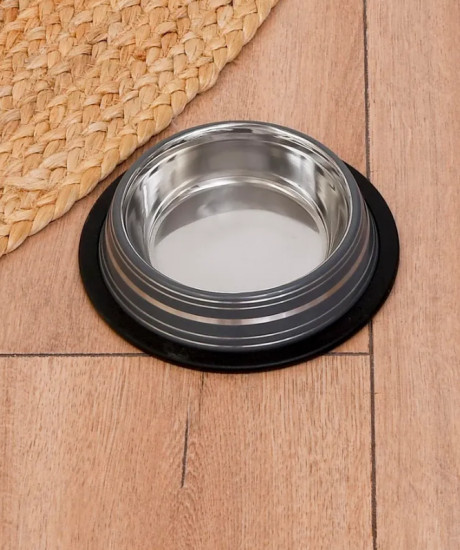 Миска с прорезиненным дном для кошек и собак