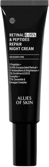 Крем для лица с 0,05% ретиналем пептидный ночной «Retinal 0,05% & Peptides Repair Night Cream»