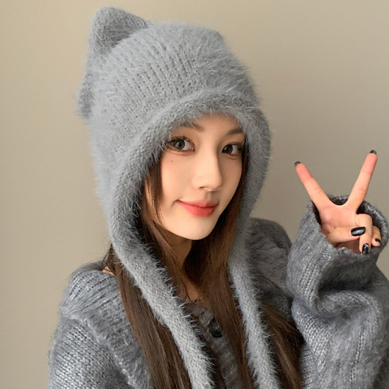 Шапка женская «Кошка»