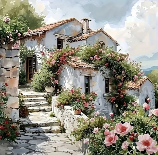 Алмазная мозаика «Домик»