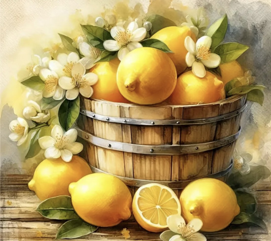 Алмазная мозаика «Лимончики»