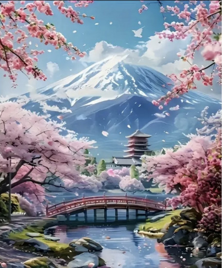 Алмазная мозаика «Фудзи»