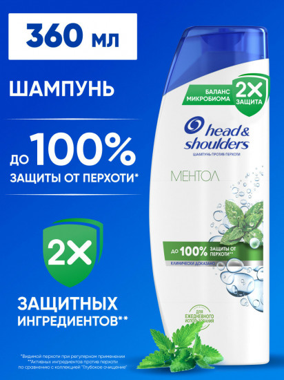 Шампунь против перхоти «Ментол»