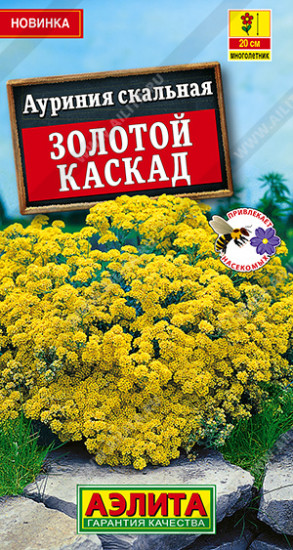 Семена ауринии скальной «Золотой каскад»