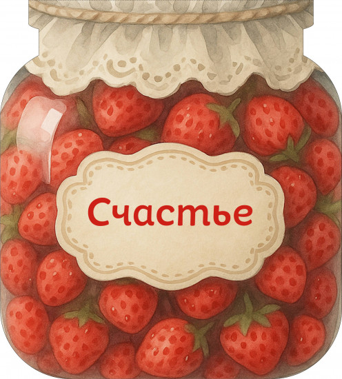 Блокнот «Банка счастья. Варенье. Счастье в банке на каждый день»