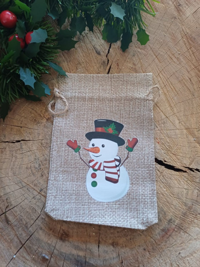 Мешок подарочный «Снеговик»