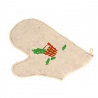 Рукавица «С легким паром», белая