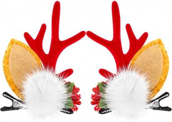 Набор заколок для волос «Снежок с цветами»