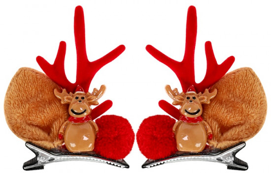 Набор заколок для волос «Новогодний олень»