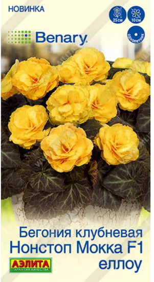 Семена бегонии клубневой «Нонстоп мокка F1 еллоу»