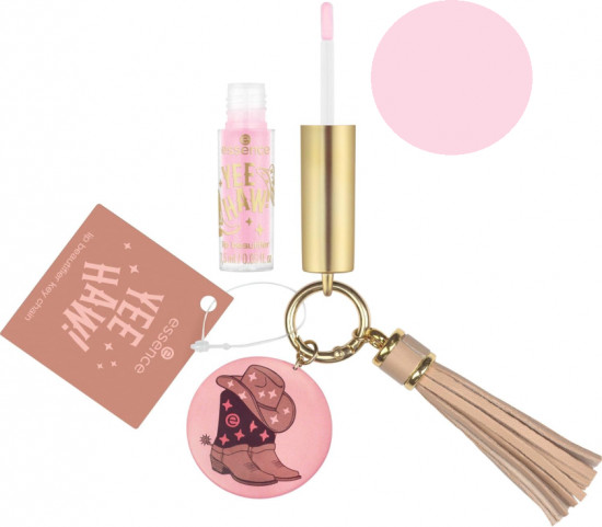 Блеск для губ с брелоком, тон 01 Boots, Hat, Go!