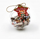 Игрушка елочная со свитками «Новогодний котик»