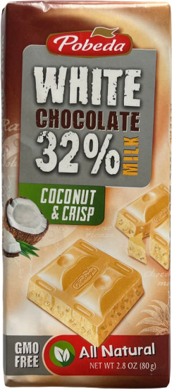 Шоколад белый с кокосом