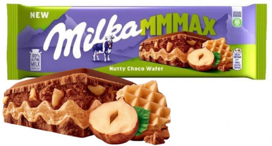Шоколад молочный с вафлей и лесным орехом «Nutty Choco Wafer»