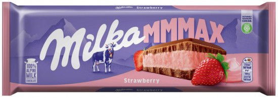 Шоколад молочный с клубникой «Strawberry»