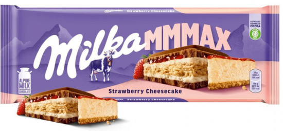 Шоколад молочный с клубничным чизкейком «Strawberry Cheesecake»