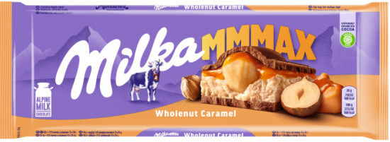 Шоколад молочный с карамелью и обжаренным фундуком «Wholenut Caramel»