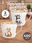 Набор кружек «Довольные коты»
