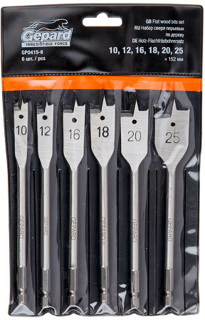 Набор сверл перьевых по дереву