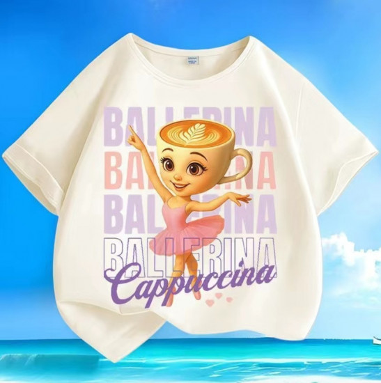 Футболка для девочек «Балерина Капучино»